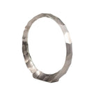 Escultura decorativa de aro grande plateado - Vilá Decoración - Muebles y decoración en Medellín y Colombia