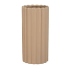 Jarrón grande naranja con borde ondulado - Vilá Decoración - Muebles y decoración en Medellín y Colombia