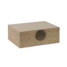 Cofre beige grande para almacenamiento decorativo - Vilá Decoración - Muebles y decoración en Medellín y Colombia