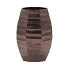 Jarrón pequeño de aluminio cobre oscuro decorativo - Vilá Decoración - Muebles y decoración en Medellín y Colombia