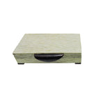 Cofre rústico grande beige con manija metálica - Vilá Decoración - Muebles y decoración en Medellín y Colombia