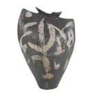 Jarrón decorativo irregular negro con beige - Vilá Decoración - Muebles y decoración en Medellín y Colombia