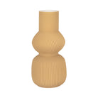 Jarrón decorativo estriado café grande - Vilá Decoración - Muebles y decoración en Medellín y Colombia