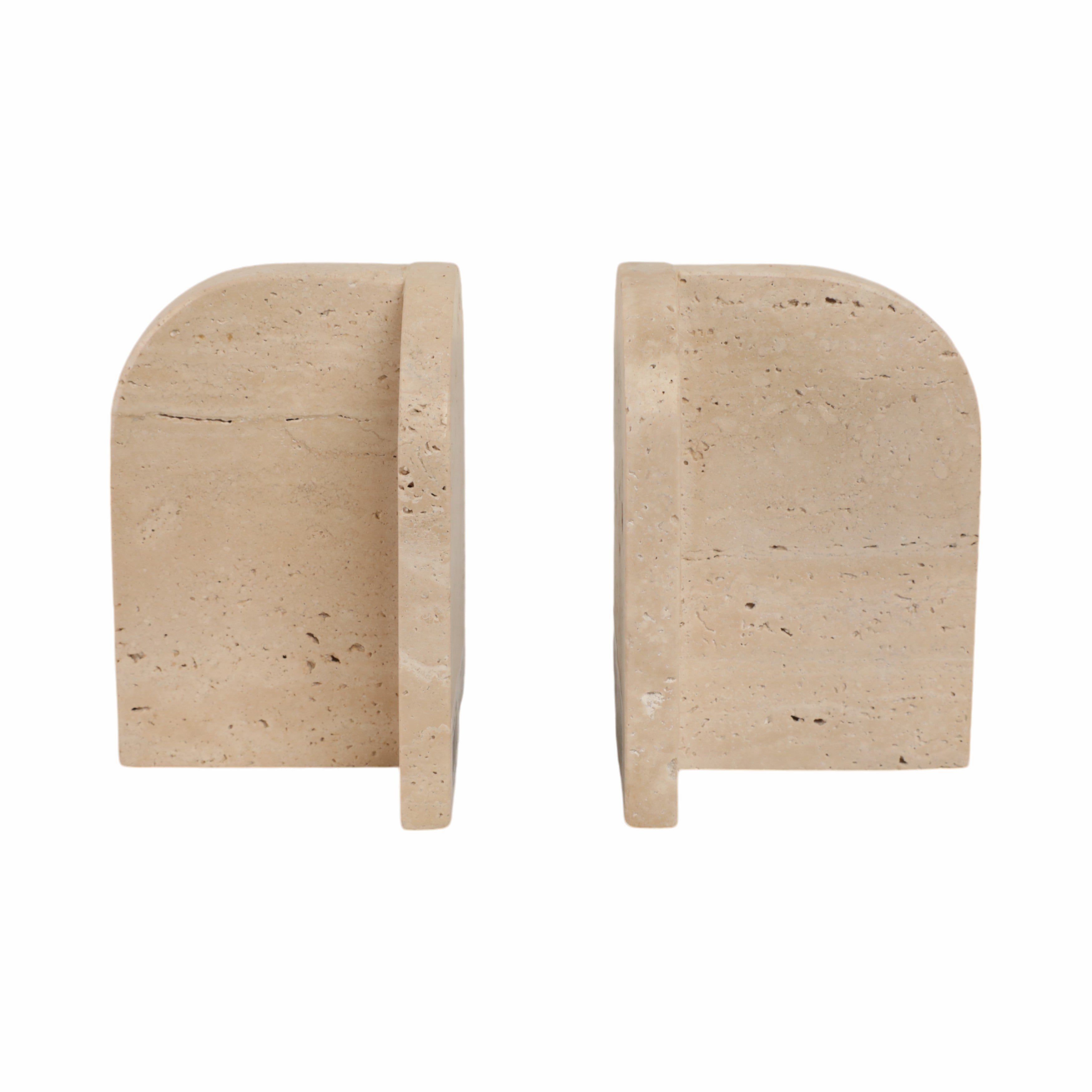 Cuña de libros beige travertino para escritorio - Vilá Decoración - Muebles y decoración en Medellín y Colombia
