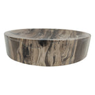Elegante bowl decorativo de diseño exclusivo con patrón veteado moderno, perfecto para cualquier ambiente.