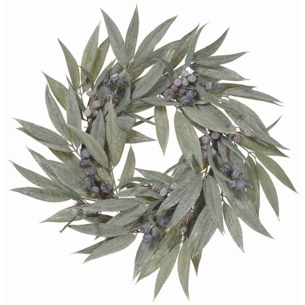 Corona decorativa de eucalipto verde natural - Vilá Decoración - Muebles y decoración en Medellín y Colombia