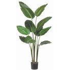 Planta artificial ave del paraíso verde intensa - Vilá Decoración - Muebles y decoración en Medellín y Colombia