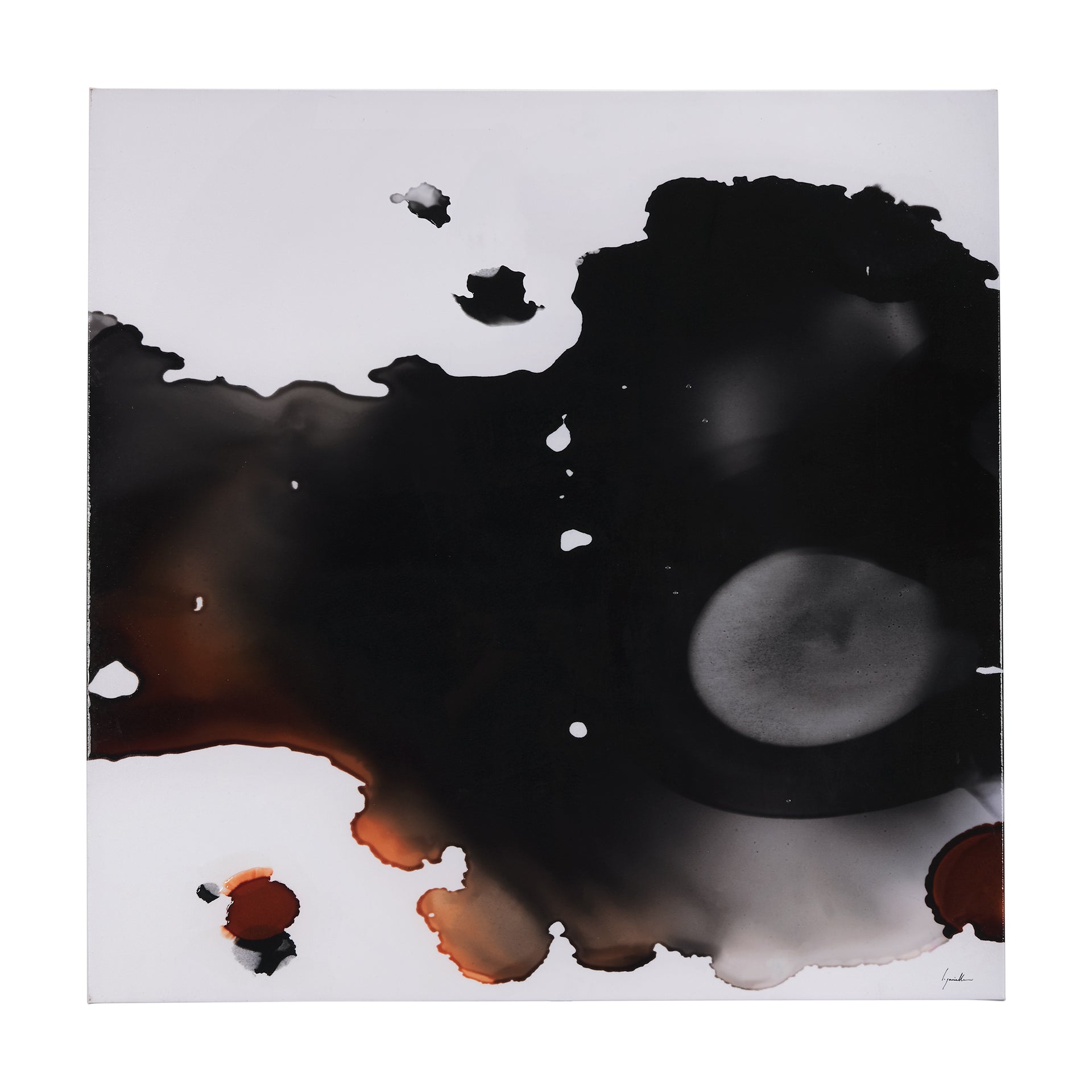 Cuadro abstracto en lienzo con marco de madera - Vilá Decoración - Muebles y decoración en Medellín y Colombia