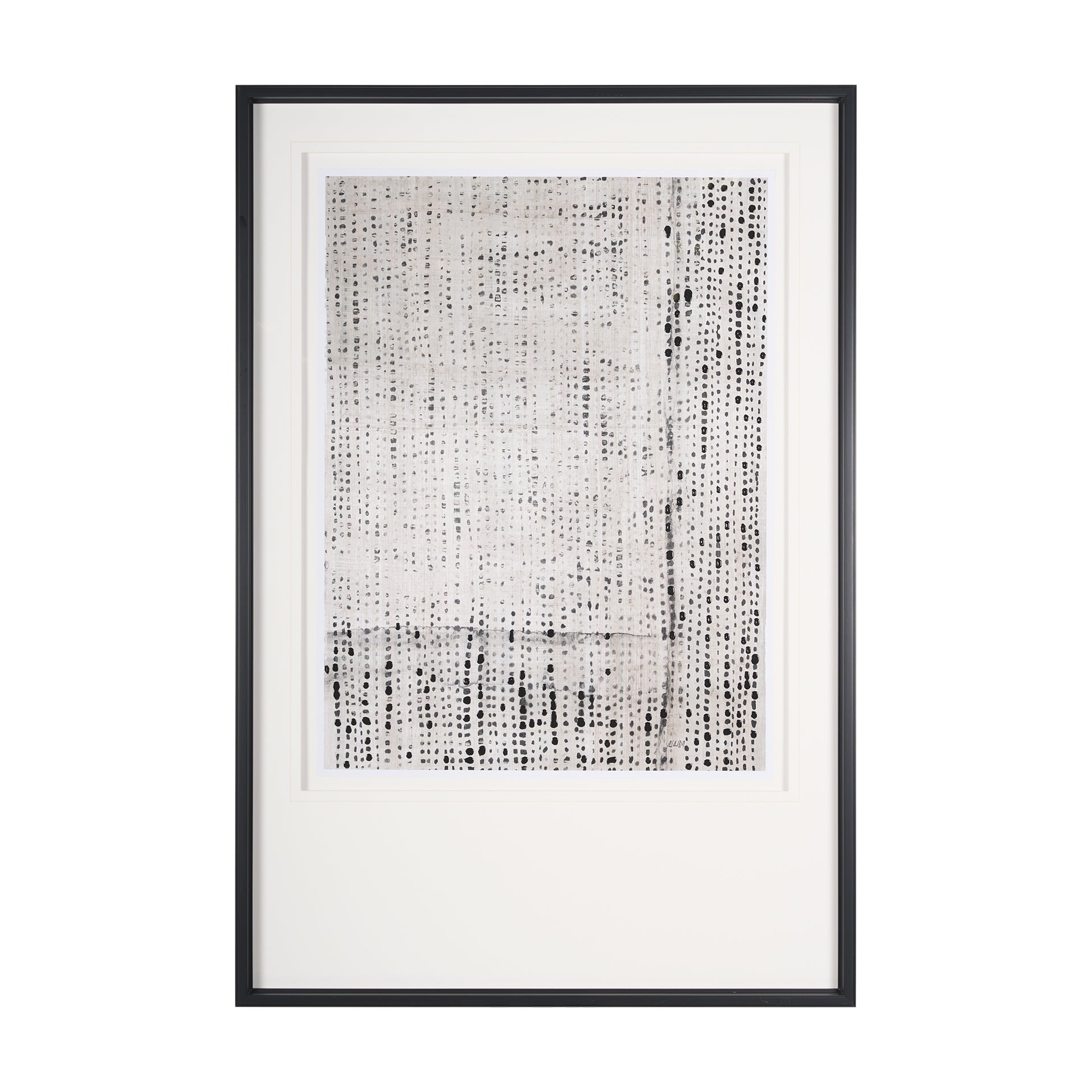 Cuadro de Vilá Decoración con impresión de arte enmarcada texturizada embellecida a mano mate bajo vidrio, con marco de poliresina y cartón.