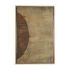 Cuadro de Vilá Decoración con impresión artística enmarcada texturizada y embellecida a mano, con marco de poliresina y base de cartón, en tonos beige y marrón.