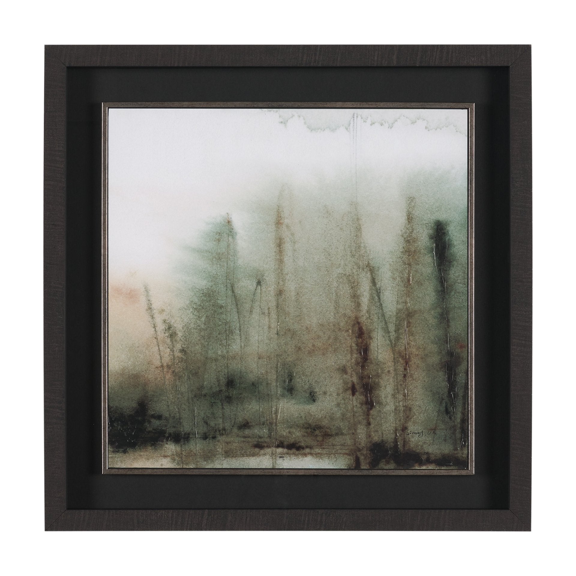 Cuadro de Vilá Decoración con impresión de arte de acuarela enmarcada bajo vidrio y adornada a mano, con marco de poliresina y cartón.