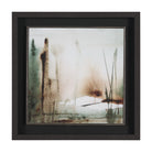 Cuadro de Vilá Decoración con impresión de arte de acuarela enmarcada bajo vidrio, con marco de cartón y poliresina en tonos marrones y verdes.