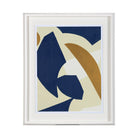 Cuadro decorativo azul marino y crema con marco - Vilá Decoración - Muebles y decoración en Medellín y Colombia