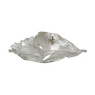 Bandeja pequeña decorativa metal hoja plateada - Vilá Decoración - Muebles y decoración en Medellín y Colombia