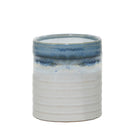 Plantador grande de cerámica blanco y azul - Vilá Decoración - Muebles y decoración en Medellín y Colombia