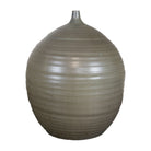 Jarrón decorativo circular gris envejecido - Vilá Decoración - Muebles y decoración en Medellín y Colombia