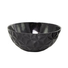 Bol decorativo negro grande con textura triangular - Vilá Decoración - Muebles y decoración en Medellín y Colombia