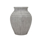 Jarrón pequeño de arcilla gris para decoración clásica - Vilá Decoración - Muebles y decoración en Medellín y Colombia