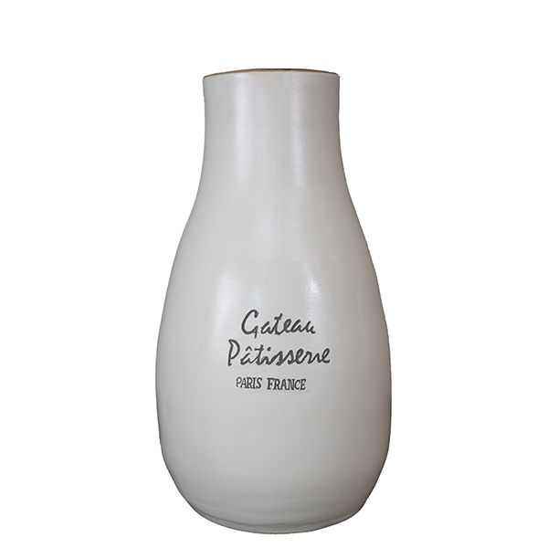 Jarrón blanco de cerámica Vilá para interiores - Vilá Decoración - Muebles y decoración en Medellín y Colombia