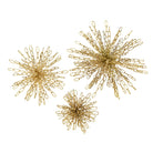 Set de 3 destellos decorativos dorados para pared - Vilá Decoración - Muebles y decoración en Medellín y Colombia