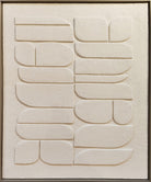 Cuadro decorativo blanco con relieve para pared - Vilá Decoración - Muebles y decoración en Medellín y Colombia