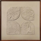 Cuadro decorativo mediano beige con marco madera - Vilá Decoración - Muebles y decoración en Medellín y Colombia