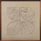 Cuadro decorativo beige con marco de madera - Vilá Decoración - Muebles y decoración en Medellín y Colombia