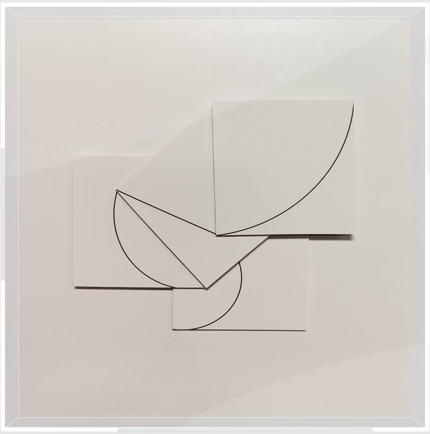 Cuadro abstracto blanco y negro para pared - Vilá Decoración - Muebles y decoración en Medellín y Colombia