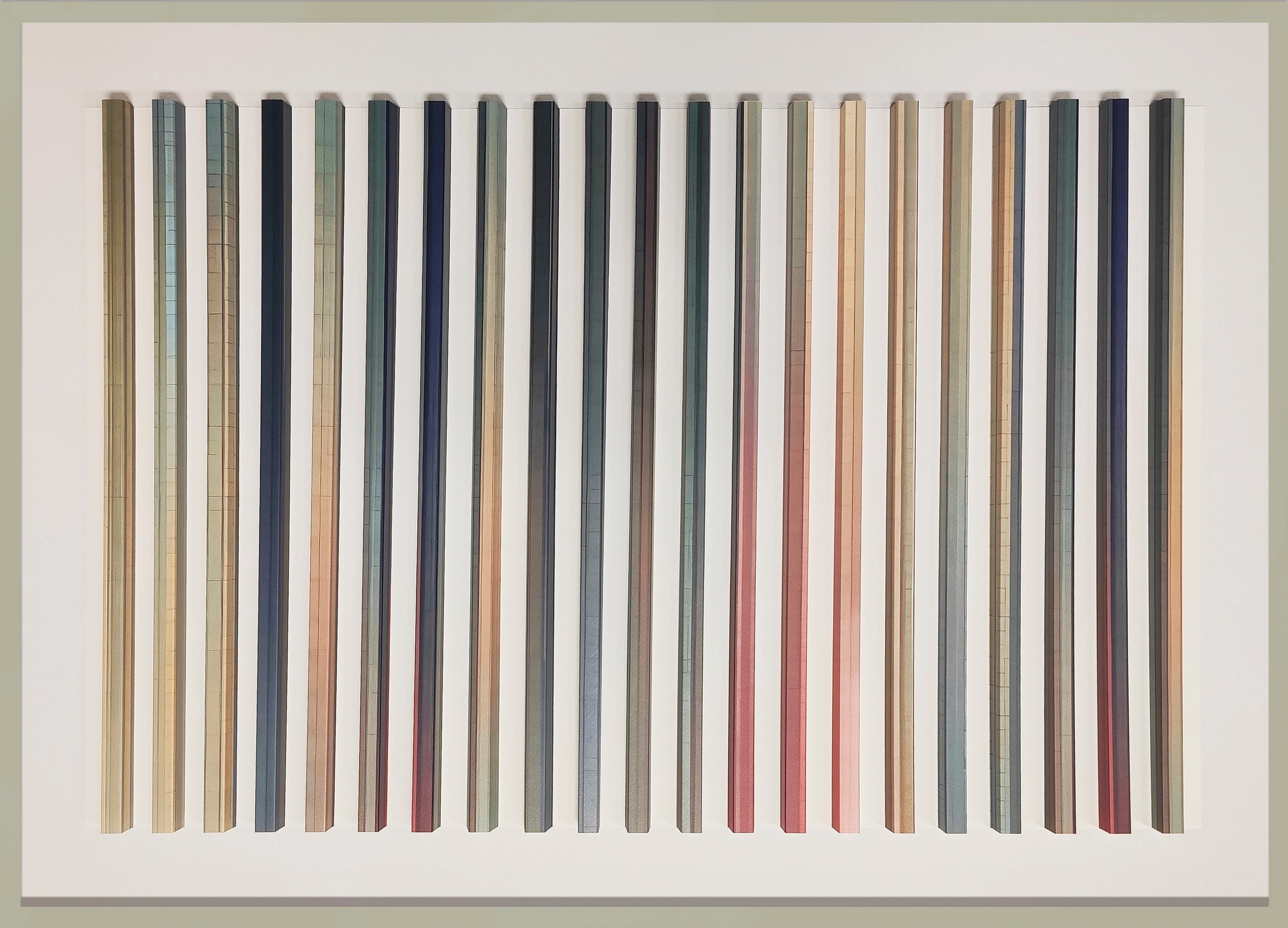 Cuadro decorativo moderno beige y azul marino - Vilá Decoración - Muebles y decoración en Medellín y Colombia