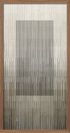 Cuadro Vilá Decoración con marco de madera y diseño abstracto con líneas sobre papel.