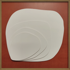 Cuadro Decorativo Rojo con Formas Blancas - Vilá Decoración - Muebles y decoración en Medellín y Colombia