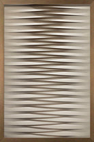 Cuadro decorativo blanco y gris con marco madera - Vilá Decoración - Muebles y decoración en Medellín y Colombia