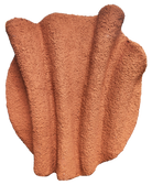 Aplique de pared Vilá Decoración color terracota, hecho de piedra.