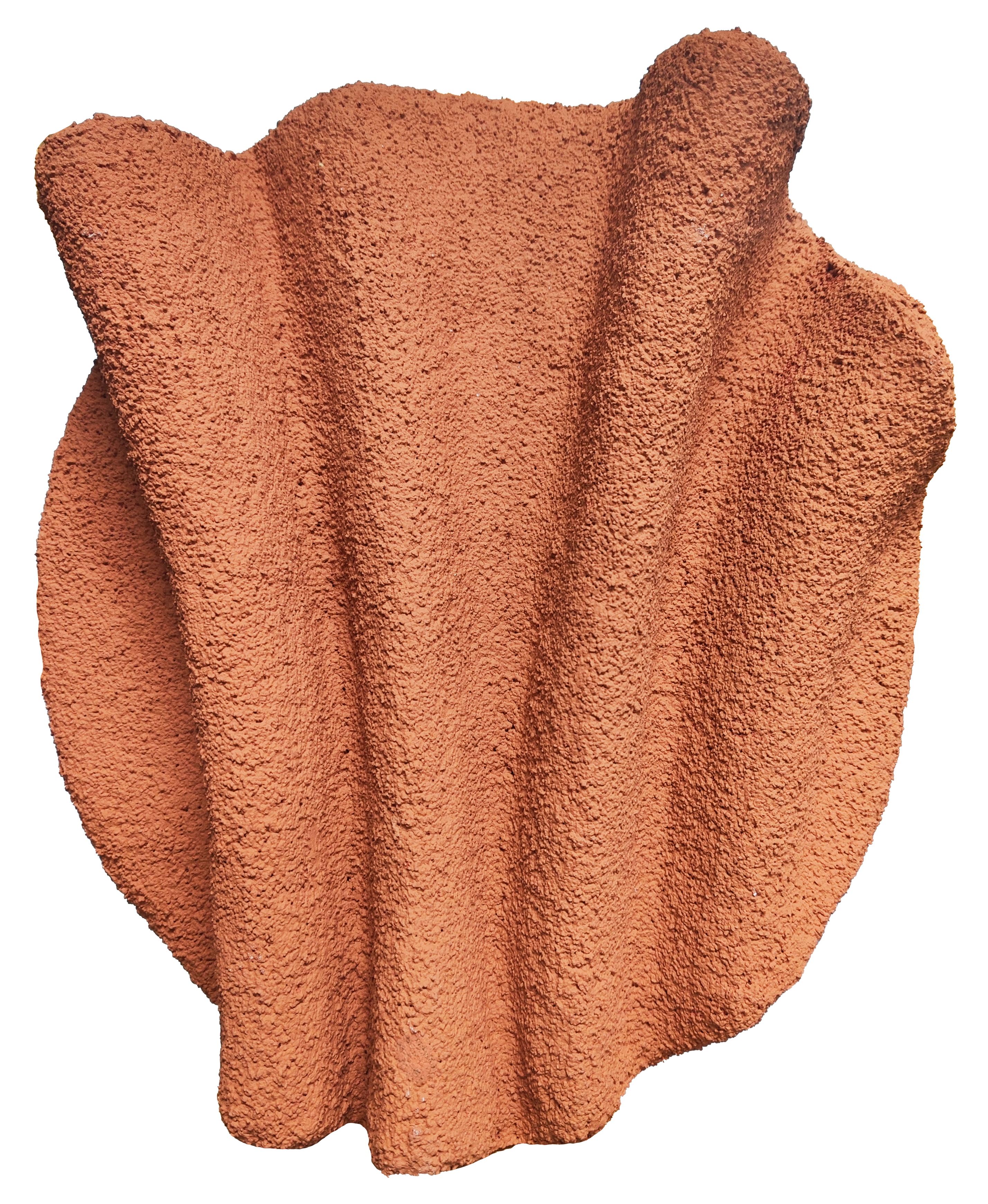 Aplique de pared Vilá Decoración color terracota, hecho de piedra.