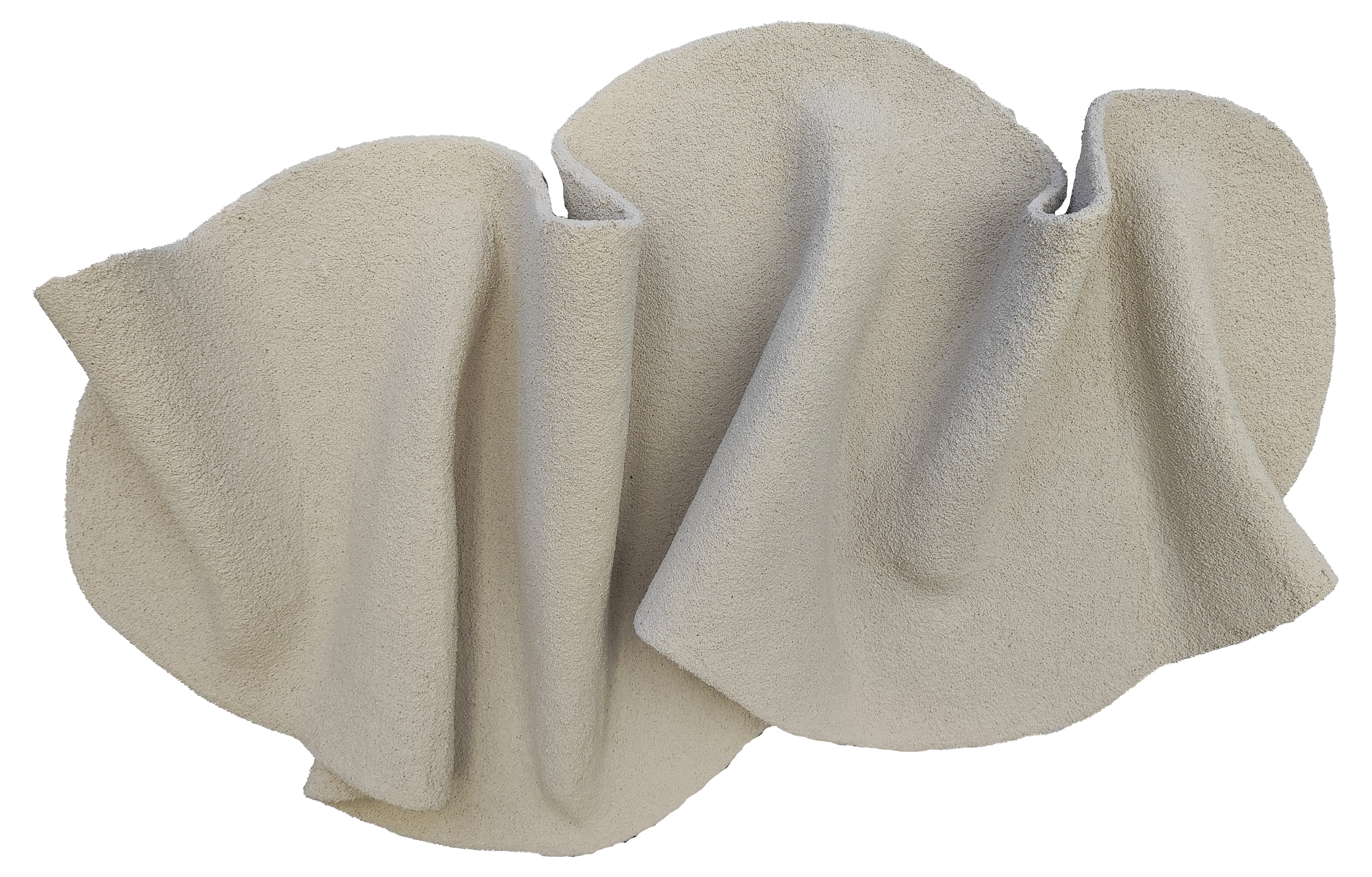 Aplique de pared Vilá Decoración color crema, hecho de espuma.