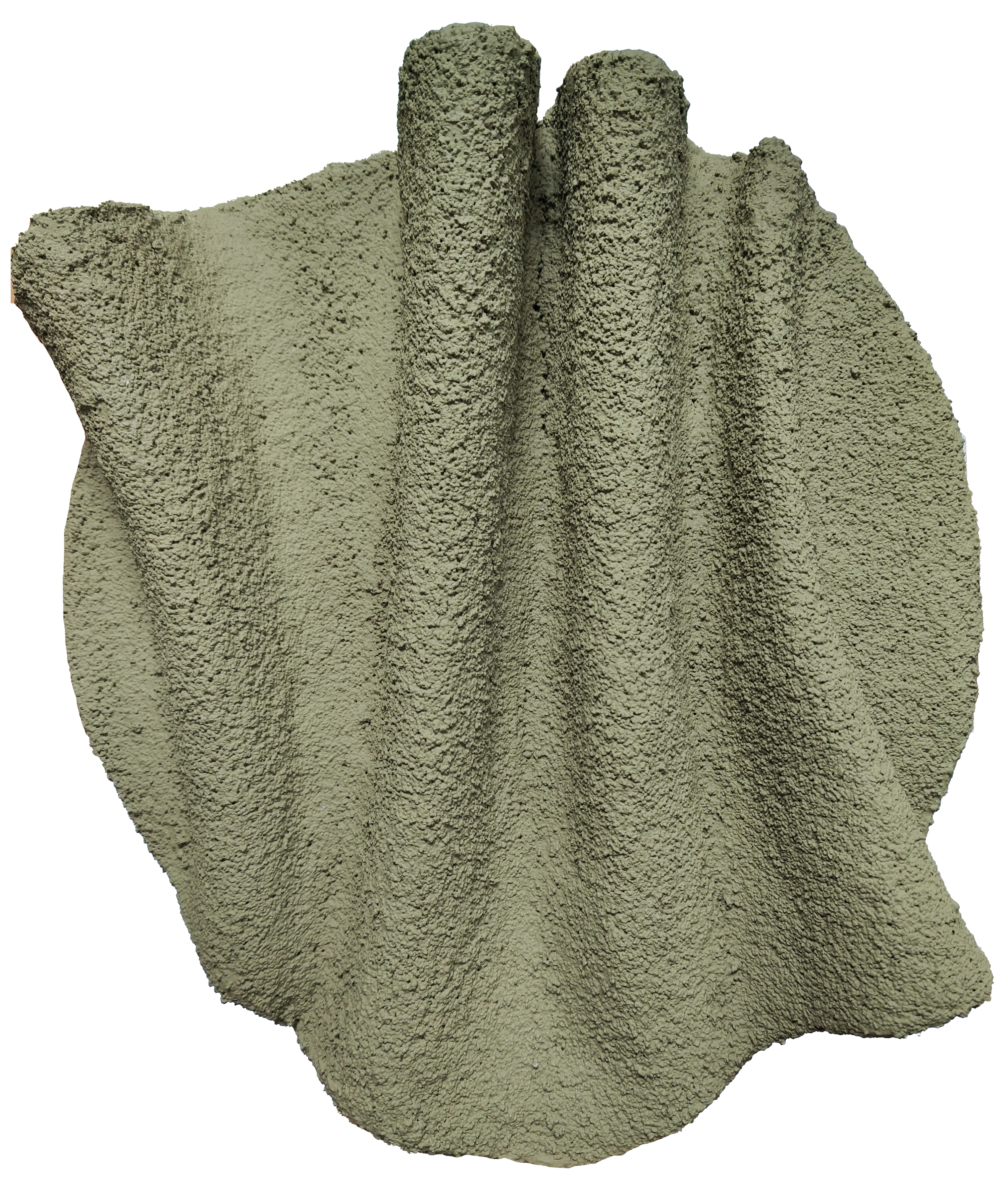 Aplique de pared Vilá Decoración color verde fabricado con espuma.