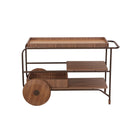 Carro Bar Madera Natural con Ruedas - Vilá Decoración - Muebles y decoración en Medellín y Colombia