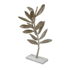 Escultura decorativa dorada con base de mármol - Vilá Decoración - Muebles y decoración en Medellín y Colombia