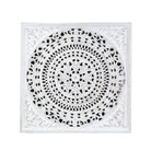 Mándala decorativa blanca para pared interior - Vilá Decoración - Muebles y decoración en Medellín y Colombia