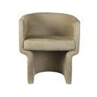 Silla beige de terciopelo para sala compacta - Vilá Decoración - Muebles y decoración en Medellín y Colombia