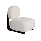 Silla moderna blanca con base negra para descanso - Vilá Decoración - Muebles y decoración en Medellín y Colombia