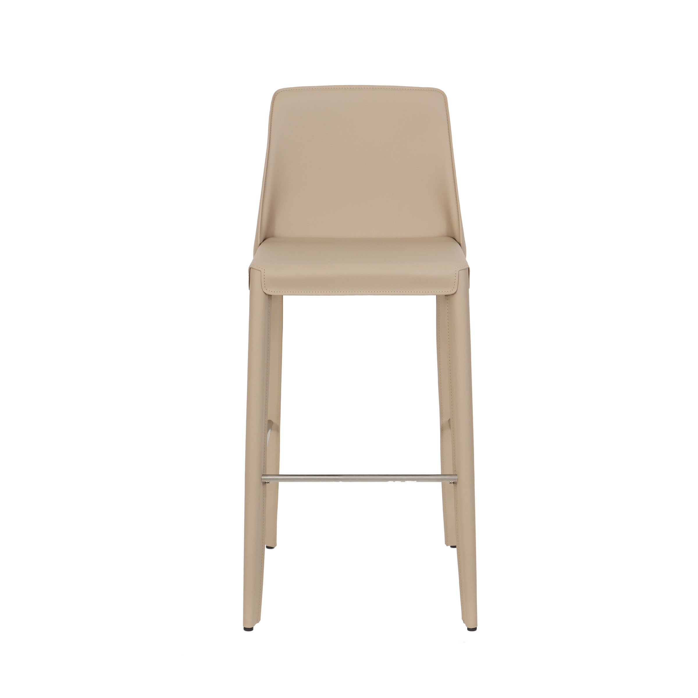 Silla alta beige para barra y comedor - Vilá Decoración - Muebles y decoración en Medellín y Colombia