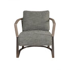 Silla contemporánea gris con brazos marrón - Vilá Decoración - Muebles y decoración en Medellín y Colombia