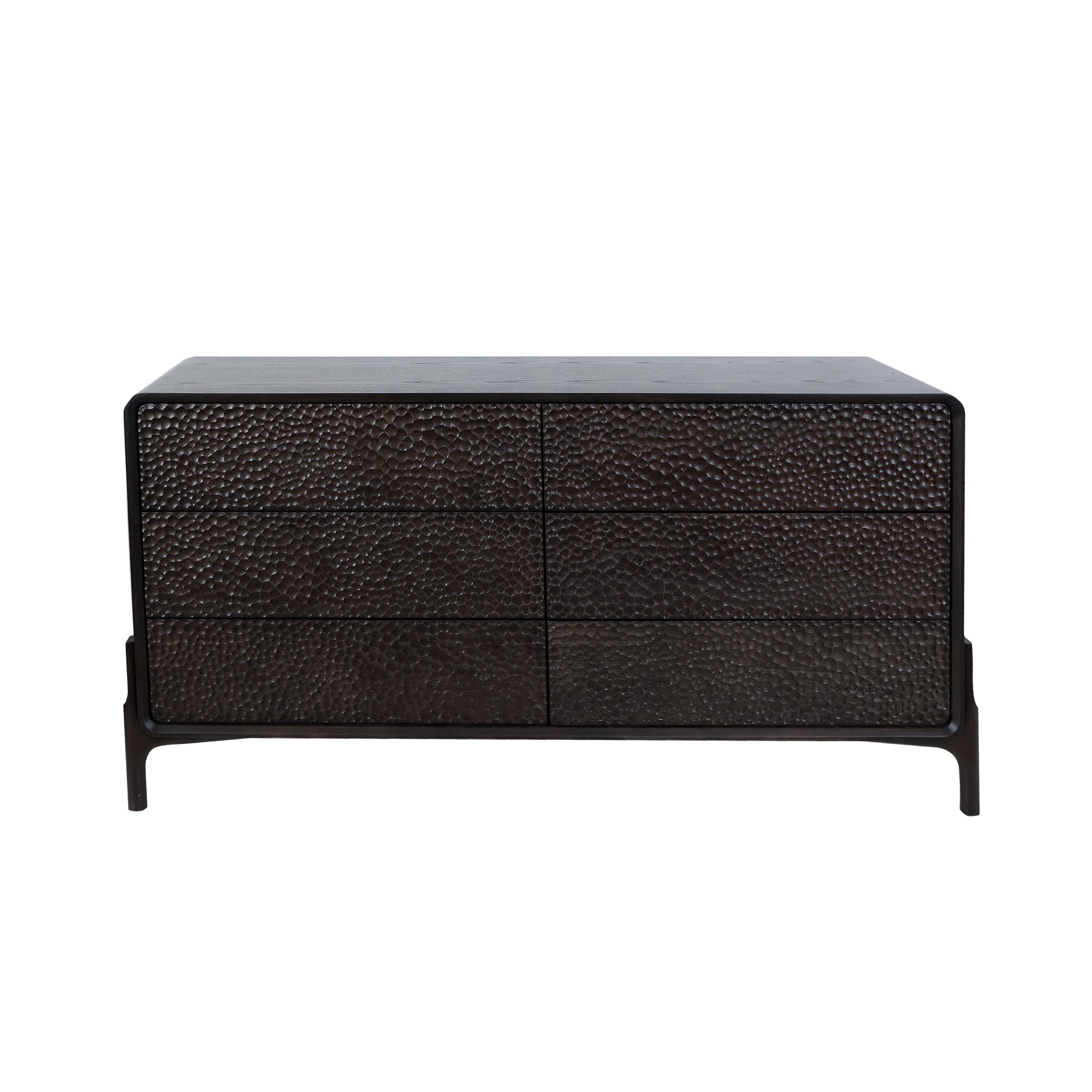 Cajonera madera oscura 6 cajones para dormitorio - Vilá Decoración - Muebles y decoración en Medellín y Colombia