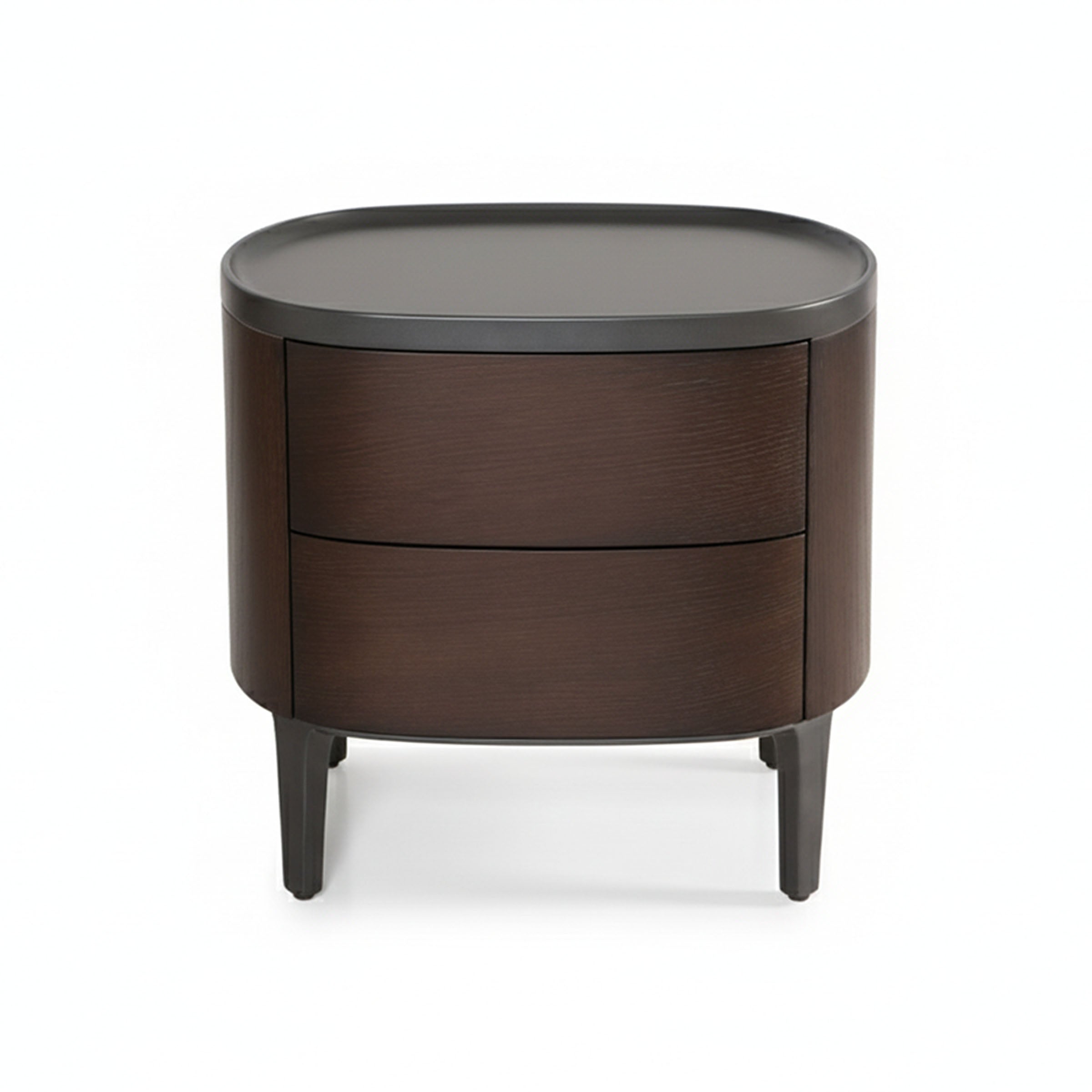 Nochero mesita de noche marrón oscuro con cajones - Vilá Decoración - Muebles y decoración en Medellín y Colombia