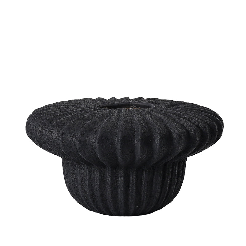 Jarrón decorativo negro mate moderno - Vilá Decoración - Muebles y decoración en Medellín y Colombia