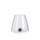 Copa de vino transparente con base negra - Vilá Decoración - Muebles y decoración en Medellín y Colombia