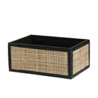 Cofre decorativo grande negro y natural - Vilá Decoración - Muebles y decoración en Medellín y Colombia