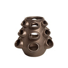 Jarrón decorativo escultórico marrón de mesa - Vilá Decoración - Muebles y decoración en Medellín y Colombia