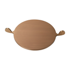 Bandeja decorativa de metal color bronce de 45 cm con asas laterales, ideal para un estilo elegante